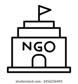 NGO Vector Line Icon Design