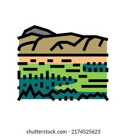 ngorongoro reserve color icon vector. ngorongoro reserve sign. isolated symbol illustration