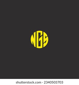 NGS creative and modern vector logo design