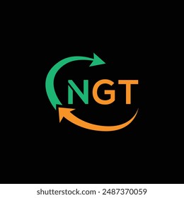NGT Letter Initial Logo Design Template Vector Illustration