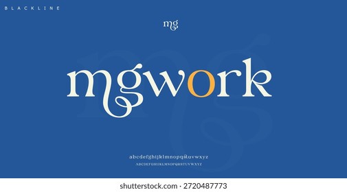 Ngwork kreative moderne stylische Kalligrafie Brief Logo Design