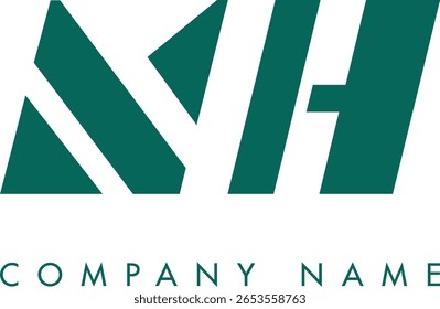 NH creative modern abstract letter logo vector design. Usable for your company or business and brand identity.