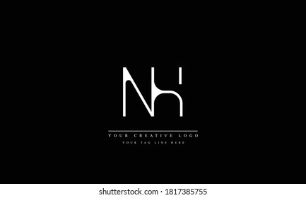 Nh Hn Abstract Vector Logo Monogram Stock Vector (Royalty Free ...