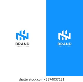 NH, HN letter branding logo