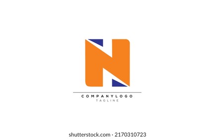 NH HN Letter Combined Logo Design