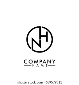 nh / hn logo black color