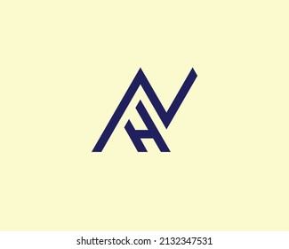 NH HN logo design vector template