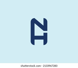 NH HN logo design vector template