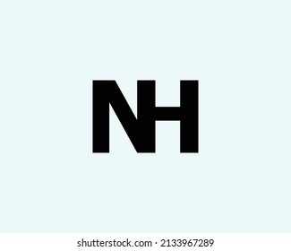 NH HN logo design vector template