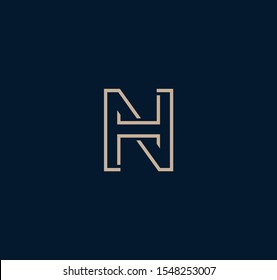 NH or HN logo and icon designs