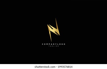 NH HN N AND H Abstract initial monogram letter alphabet logo design