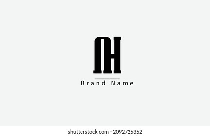 NH HN N H abstract vector logo