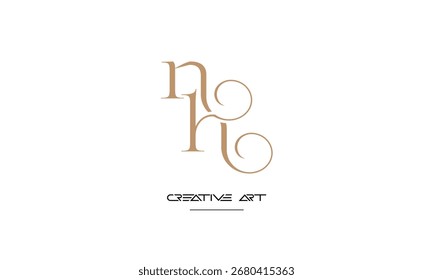 NH, HN, N, H abstract letters logo monogram