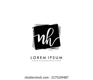NH Initial beauty monogram logo vector