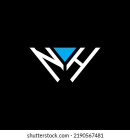 NH letter logo creative design with vector graphic, NH simple and modern logo.