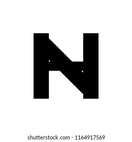 nh letter vector logo. hn letter vector logo