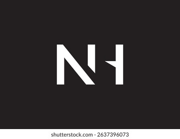 NH Logo Design Creative and Modern Logo Design