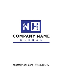 NH Logo Design. NH Letter Logo Vector Illustration - Vector