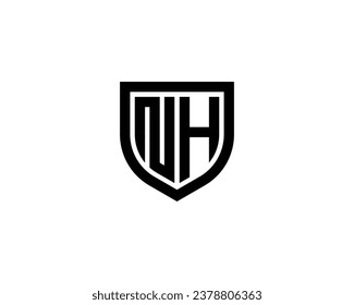 plantilla vectorial de diseño de logotipo NH