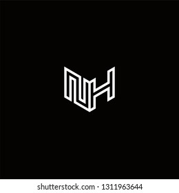 NH Logo Letter initial Designs Templete