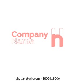 N+H logo. A modern look logo. Can be used for company logo or initial logo for your name. 