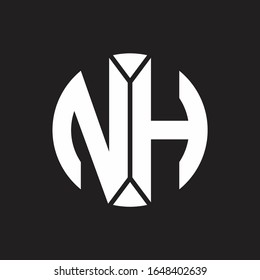 Monogramm des NH-Logos mit kreisförmigem Band