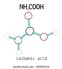NH2COOH carbamic acid molecule