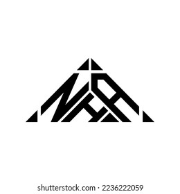 NHA letter logo creative design with vector graphic, NHA simple and modern logo.
