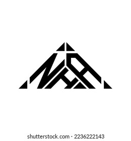NHA letter logo creative design with vector graphic, NHA simple and modern logo.
