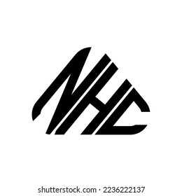 NHC letter logo creative design with vector graphic, NHC simple and modern logo.