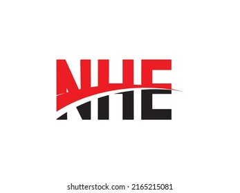 NHE Letter Initial Logo Design Vector Illustration