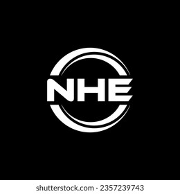 NHE Logo Design, Inspiration for a Unique Identity. Modern Elegance and Creative Design. Watermark Your Success with the Striking this Logo.