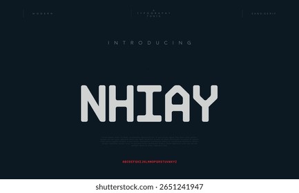 Nhiay modern creative minimal alphabet small letter logo design