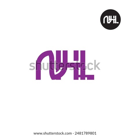 NHL Logo Letter Monogram Design