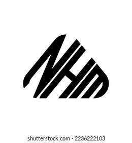 NHM letter logo creative design with vector graphic, NHM simple and modern logo.