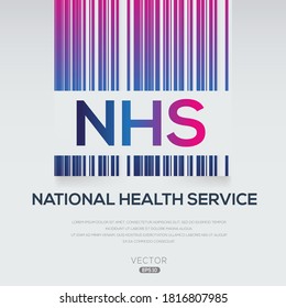 NHS mean (National Health Service),Vector illustration.