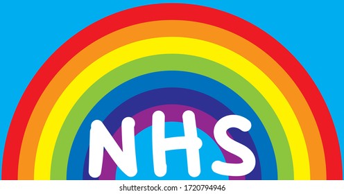 NHS Rainbow Vector Coronavirus Pandemic