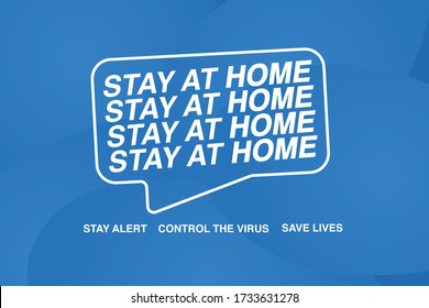 NHS, Stay Alert and Save lives vector design