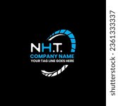 NHT letter logo vector design, NHT simple and modern logo. NHT luxurious alphabet design  