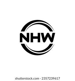 NHW Logo Design, Inspiration for a Unique Identity. Modern Elegance and Creative Design. Watermark Your Success with the Striking this Logo.