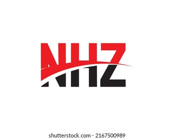 NHZ Letter Initial Logo Design Vector Illustration