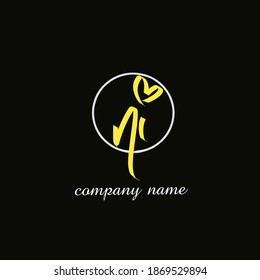 ni handwritten logo for identity