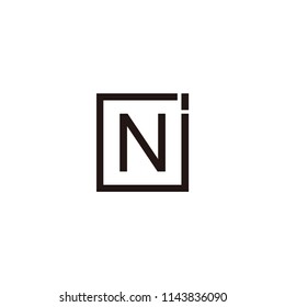 ni letter logo