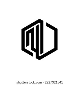 NI letter logo design in illustration. Vector logo, calligraphy designs for logo, Poster, Invitation, etc.