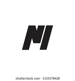 ni letter logo. nm letter logo