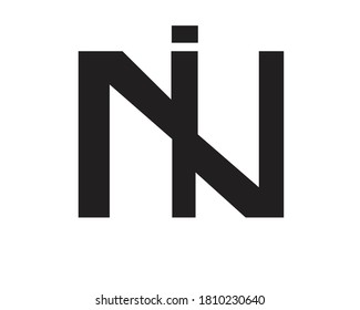 Modelos de logotipo de los monogramas N+I y N+H y N+L 