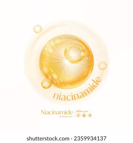 Niacinamide, Niacin, Nicotinnic acid serum Skin Care Cosmetic,  