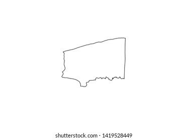 Niagara County Outline Map New York Region