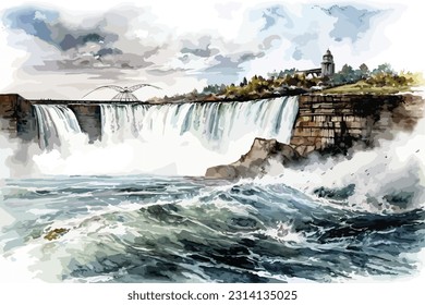 Niagara Falls, Beautiful abstract background