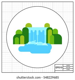 Niagara Falls vector icon